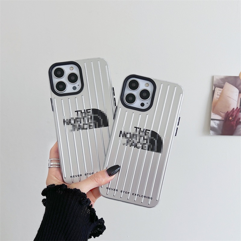 IPHONE Casing Pelindung Lembut Garis Stereo Cocok Untuk Iphone14 13 12 11 Pro Max Trend Printed North Phone Case