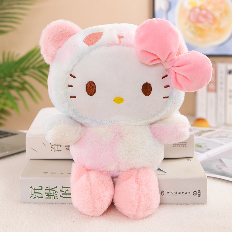 Kuromi Plush Toy Melody Cinnamoroll Boneka Warna-Warni Baru Sebagai Hadiah Ulang Tahun Untuk Anak Perempuan