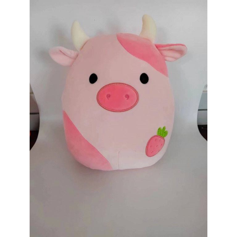 Baru Squishmallow Kelelawar Sapi Bantal Boneka Mainan Mewah Lembut Lucu Mainan Bantal Hadiah Ulang Tahun