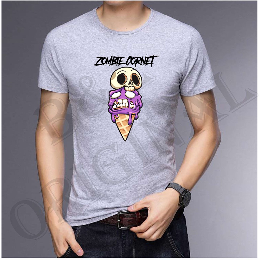 BISA byar ditempt/ BS//TERLARIS//BAJU KAOS ZOMBIE CORNET TANGAN PENDEK PRIA DAN WANITA//GOOD QUALITY