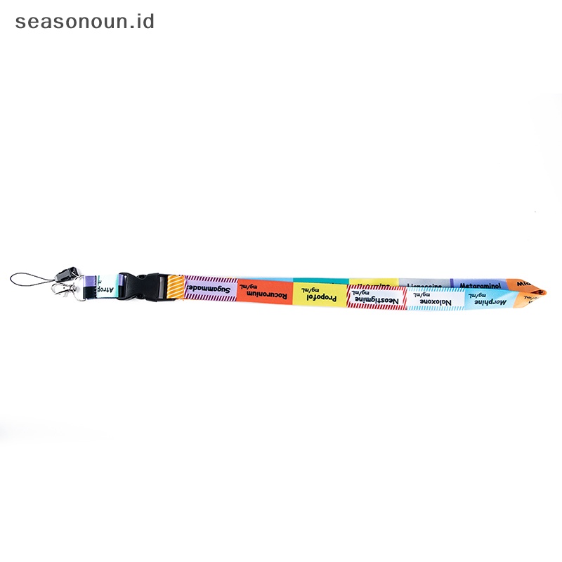 Seasonoun Ransitute Lanyard Kartu Kredit ID Holder Tas Dokter Perawat Mahasiswa Wanita.