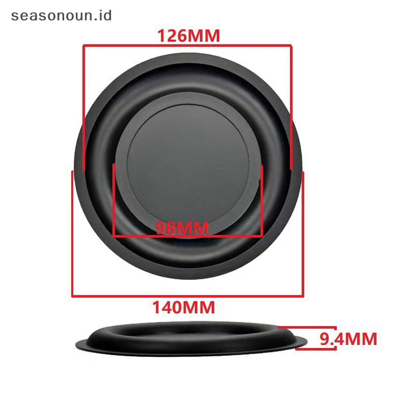 Seasonoun 139mm Speaker Subwoofer Radiator Pasif Diafragma Karet Tanduk Diafragma.