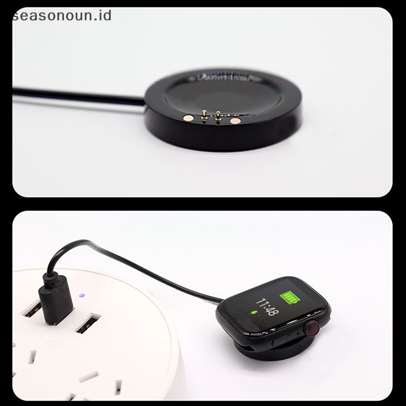 Seasonoun Smartwatch Charger Dock Stand Cradle Kompatibel Untuk T500+Plus T55+Pro.