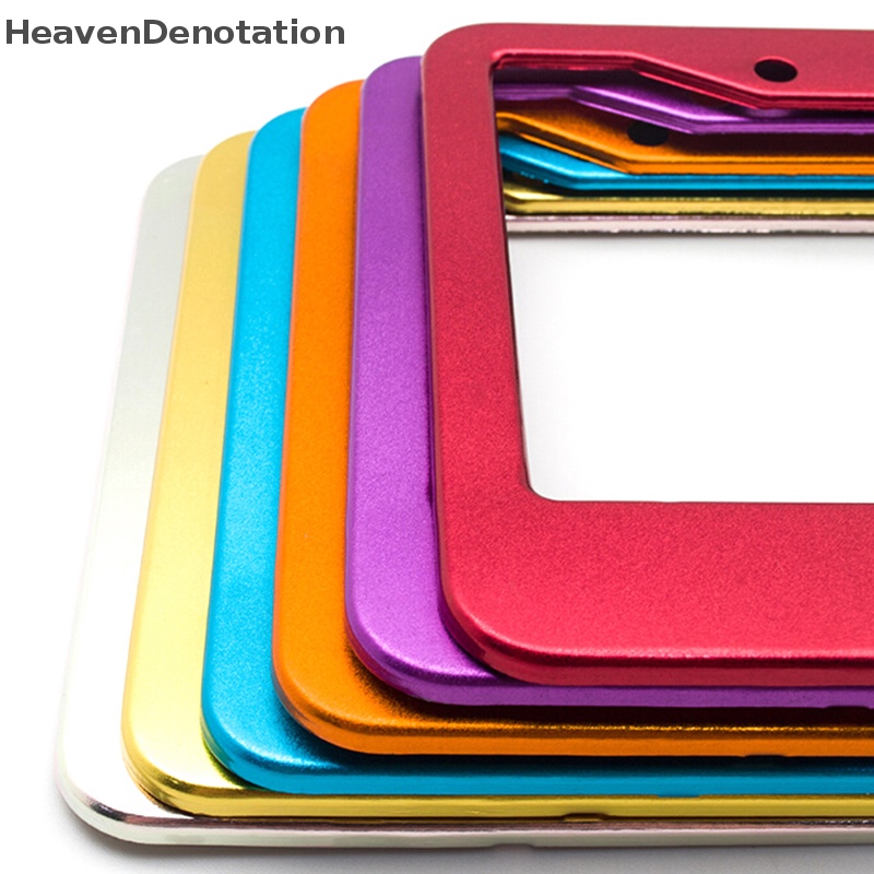 [HeavenDenotation] 1pc Universal US Auto Mobil Aluminium Plat Frame Cover Car Accessary HDV