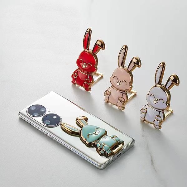 Cute Rabbit Bracket Handphone Mini Rabbit Desktop Bracket Braket Lipat Portable Bracket Braket Ponsel Multifungsi