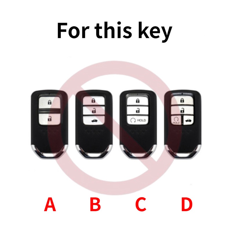 Kasus Kunci TPU Penutup Jarak Jauh Mobil Gantungan Untuk Honda Accord CRV Vezel Civic Avancier Odyssey Breeze Cangkang Pelindung Car Remote Key Case