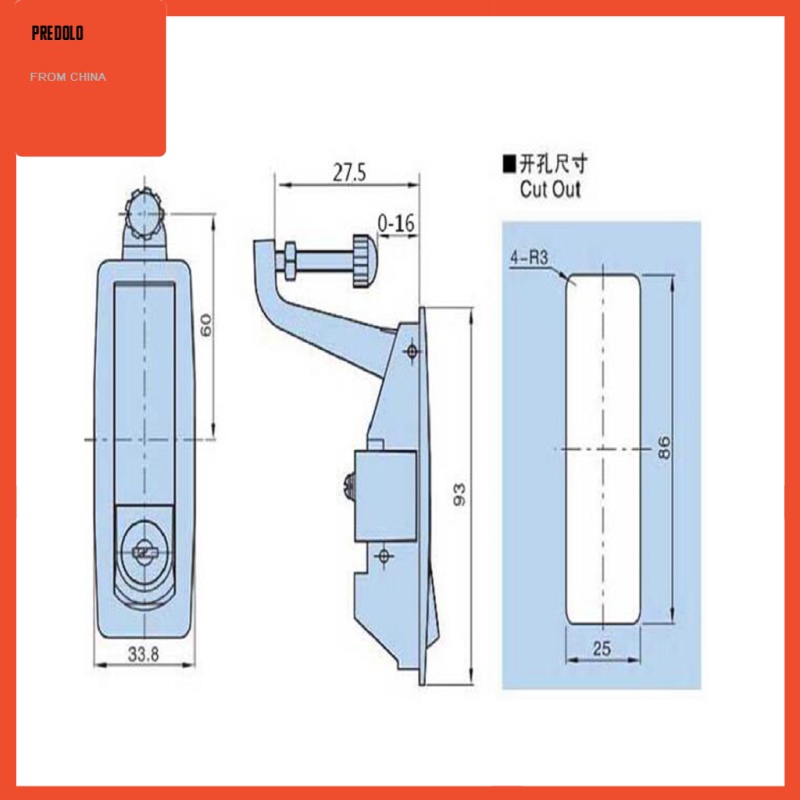 [Predolo] Tuas Grendel Kompres RV/Kemping/Trailer/Motorhome Kabinet