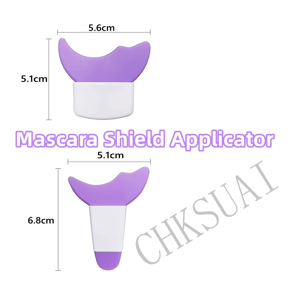 3in1 Eyelash, Eyeshadow, Eyeliner Aid Guard Tool Pads/Alat Bantu Makeup Mata Silikon Reusable/Aplikator Pelindung Bulu Mata Maskara