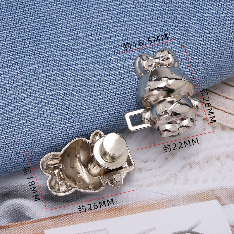 10warna Bunny Waist Buckle Detachable Sepasang Dari Gesper Elastis Aksesoris Pakaian Hadiah