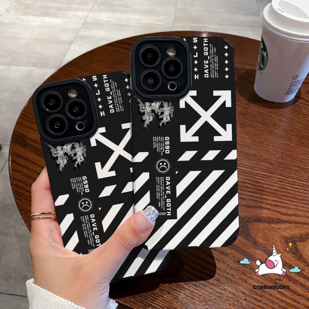 IPHONE Merek Trendi Violent Bear Kaws Casing Belakang Kompatibel Untuk Iphone7 8 Plus11 14 12 13 Pro MAX X XR XS MAX Kartun Silicon Lembut Shockproof Tekstur Kulit Mewah Ponsel Cover
