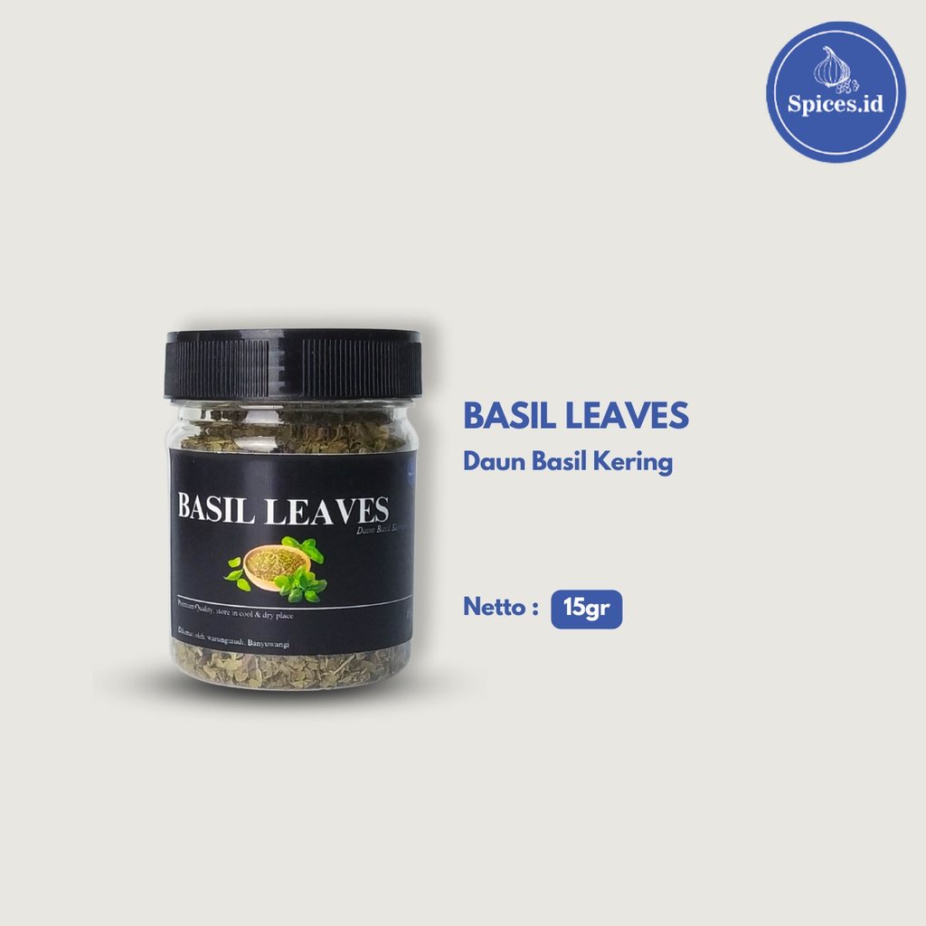 

SPICES Bumbu Dapur Daun Basil Kering - Basil Kering Leaf Leaves - Premium Quality