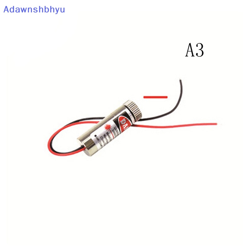 Adhyu 650nm 5mW Red Point/Line/Cross Laser Module Head Lensa Kaca Fokus ID