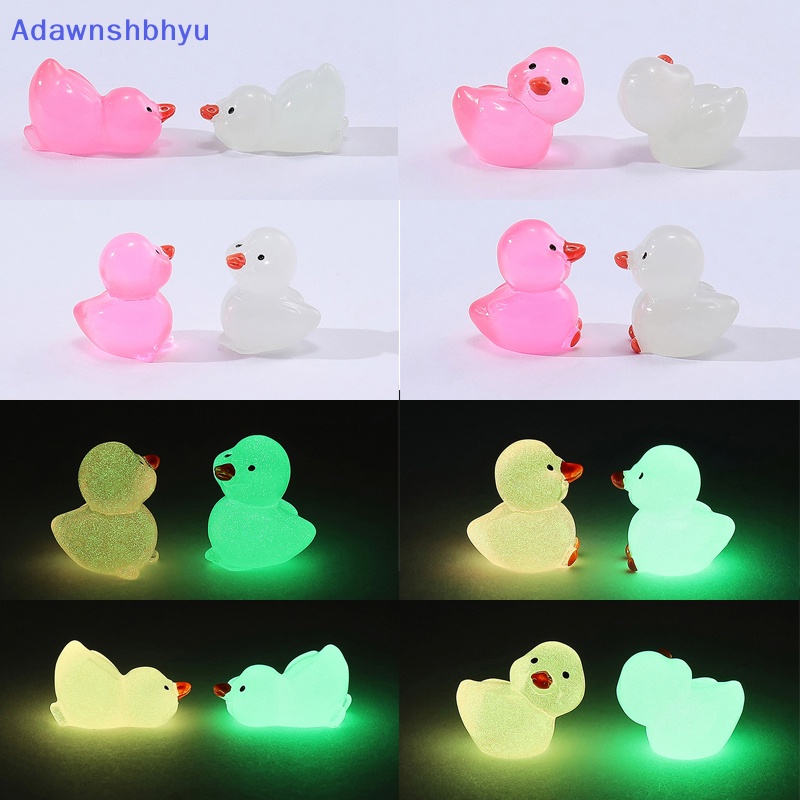 Adhyu 1/10Pcs Boneka Bebek Resin Bercahaya Mini Menyala Dalam Gelap DIY Taman Rumah Mobil Mainan Rumah Boneka Ornamen Aksesoris ID