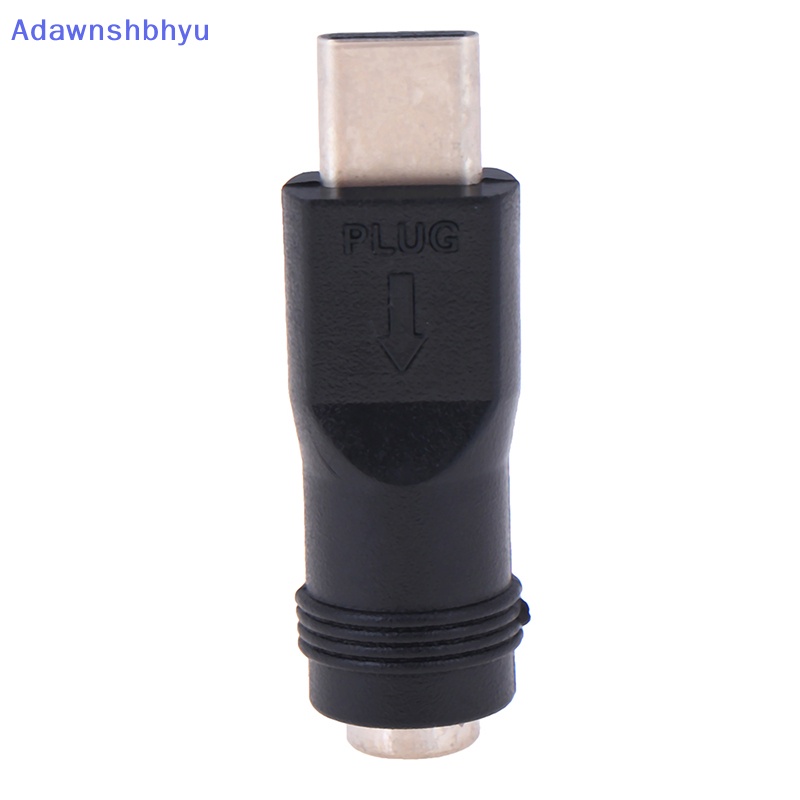 Adhyu 1pcs jack Female 5.5*2.1mm Ke Type-C 3.1 Male Plug 90per180derajat DC Adaptor ID