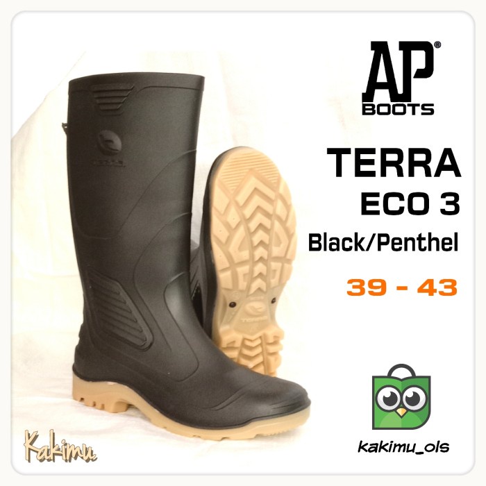 (COD) SEPATU BOOT AP BOOTS TERRA ECO 3 HITAM - 39