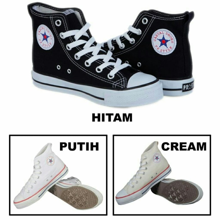 (COD) Sepatu Sekolah Warrior PX Star (Menerima Pesanan Sekolah) - Hitam, 42