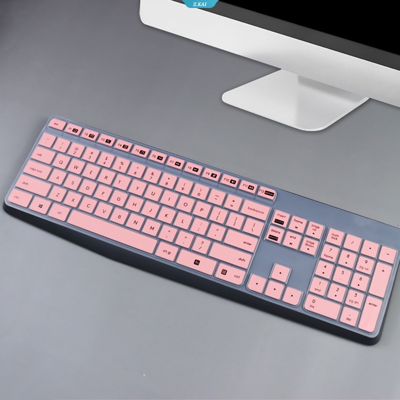 Sarung Pelindung Keyboard Komputer Bahan Lembut Dan Nyaman Untuk Model No. Logitech 15.6 Inch K375S MK235 MK315 Silikon Tahan Air Full Coverage Keyboard Film [ZK]