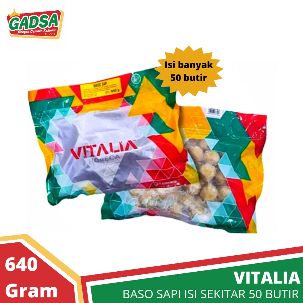 Baso Sapi Vitalia Bakso Sapi 640 gr