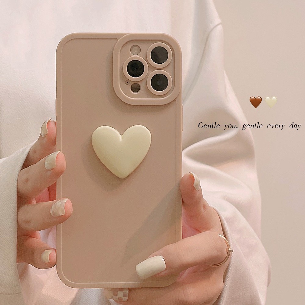 Casing Ponsel Cinta Hati Kompatibel Untuk iphone 11Promax 12promax 13pro 14Promax Phone Cover