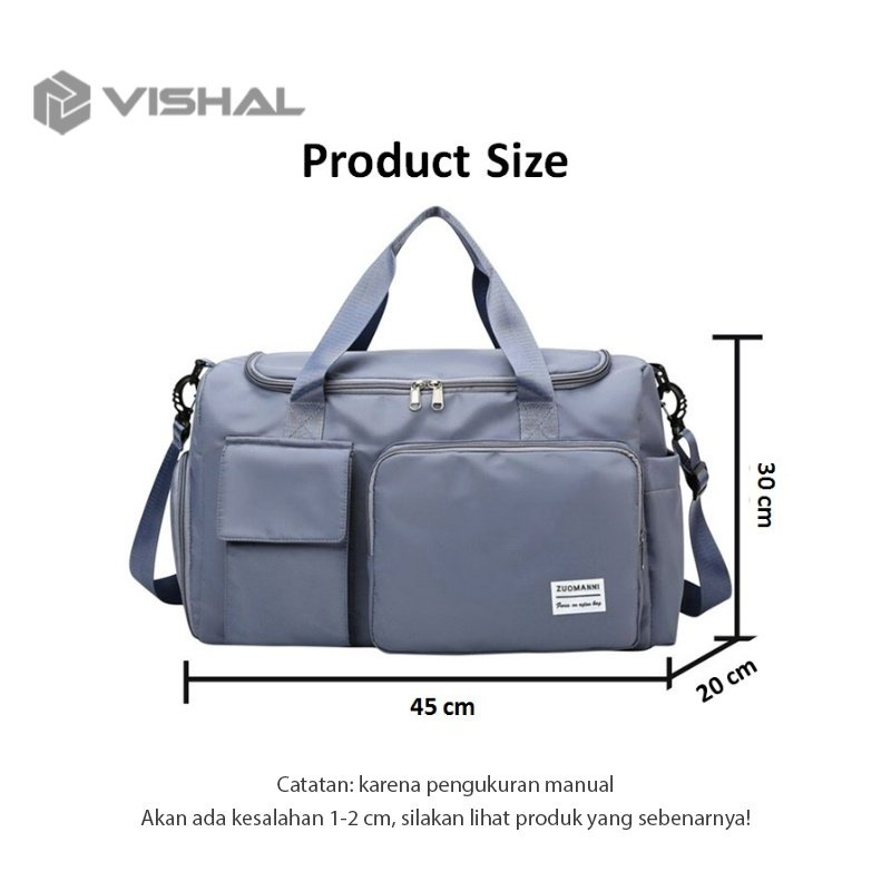 VISHAL Tas Travel Jumbo Waterproof/Import High Quality/Tas Olahraga/Tas Serbaguna VS-124