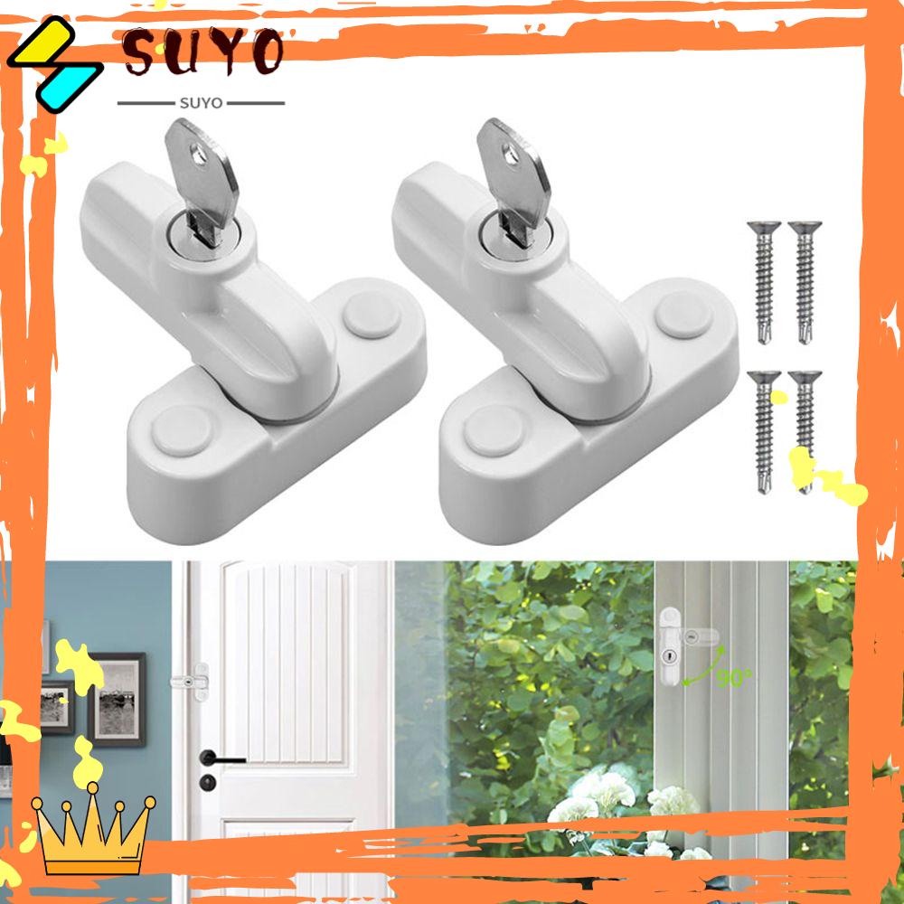 Suyo Casement Pintu Dan Jendela T-lock Aksesoris Hardware Zinc Alloy Anti Maling Dengan Kunci Pengaman Locks