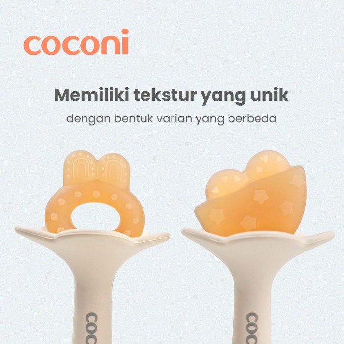 COCONI Lolipop Grip Teether 2 Pcs | Mainan Gigitan Bayi