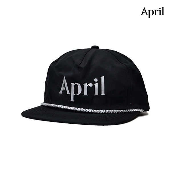 April Skateboards Chrome Logo Hat Black