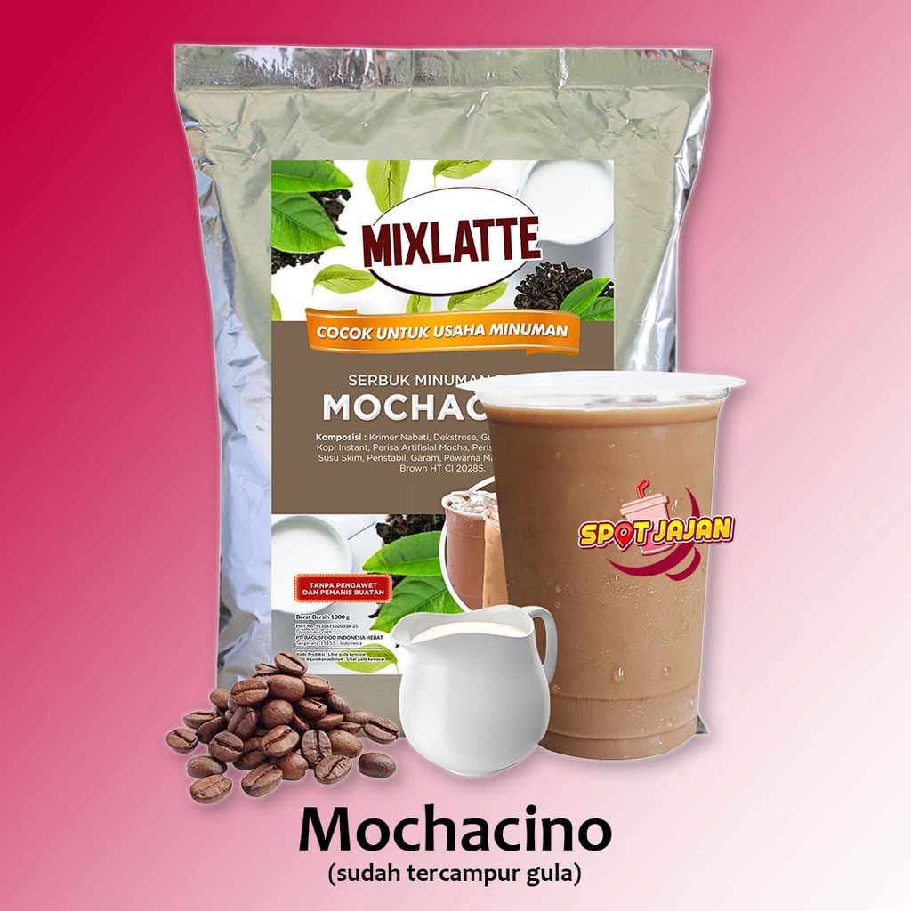 

MIXLATTE Mochacino 1 kg Bubuk Minuman Dengan Gula / Serbuk Instan Rasa Mokacino