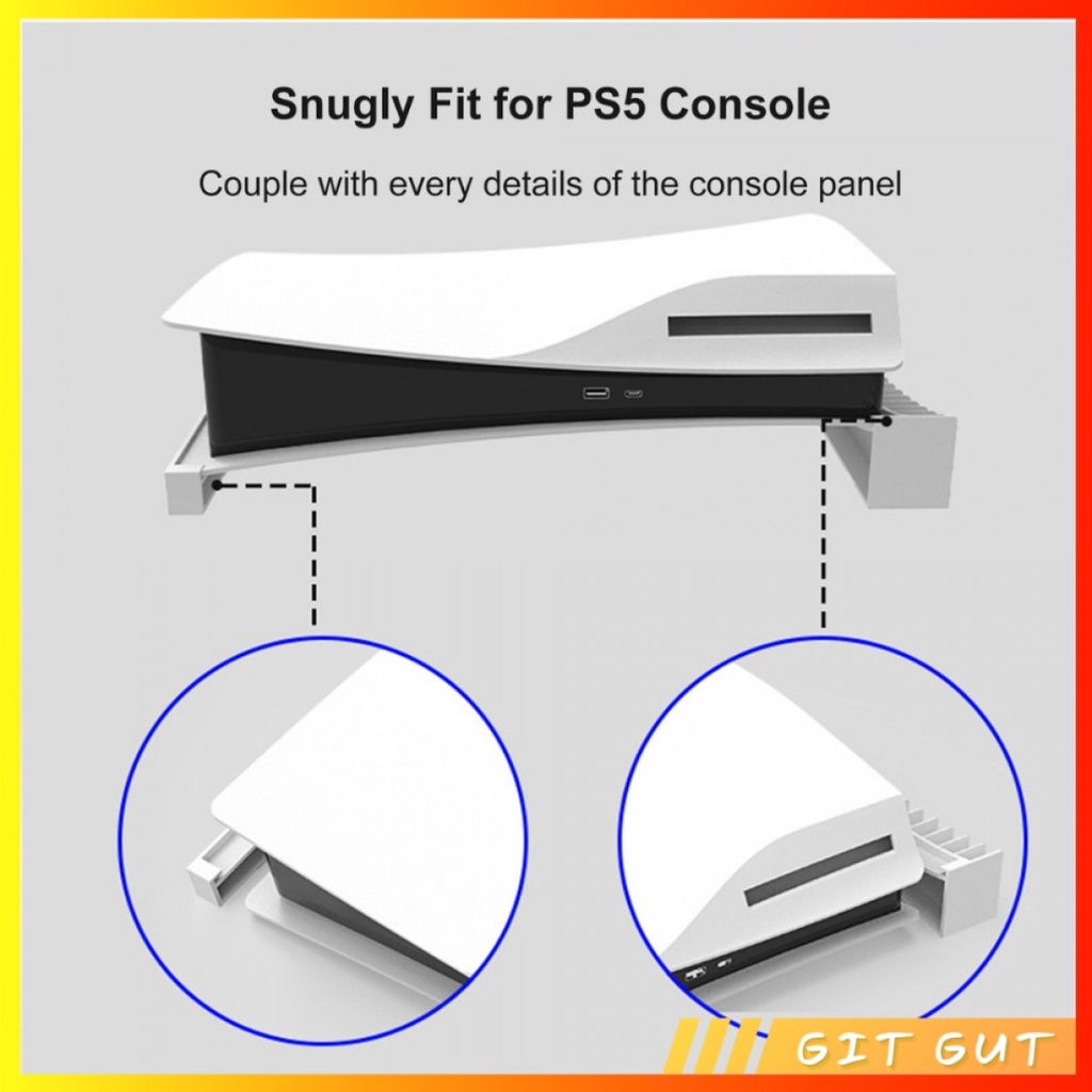 Horizontal Stand Base with Disc Slots for PS5 Disc Digital Edition