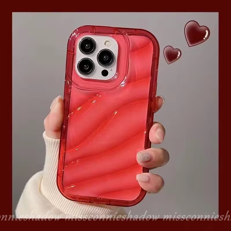 IPHONE Casing Shockproof Korgasi Kreatif Stereo 3D Baru Kompatibel Untuk Iphone11 13 14 12 Pro MAX 7Plus 6 8 6S 7Plus XR XS X MAX 8Plus SE 2020 Mewah Simple Bening Penutup Warna Permen