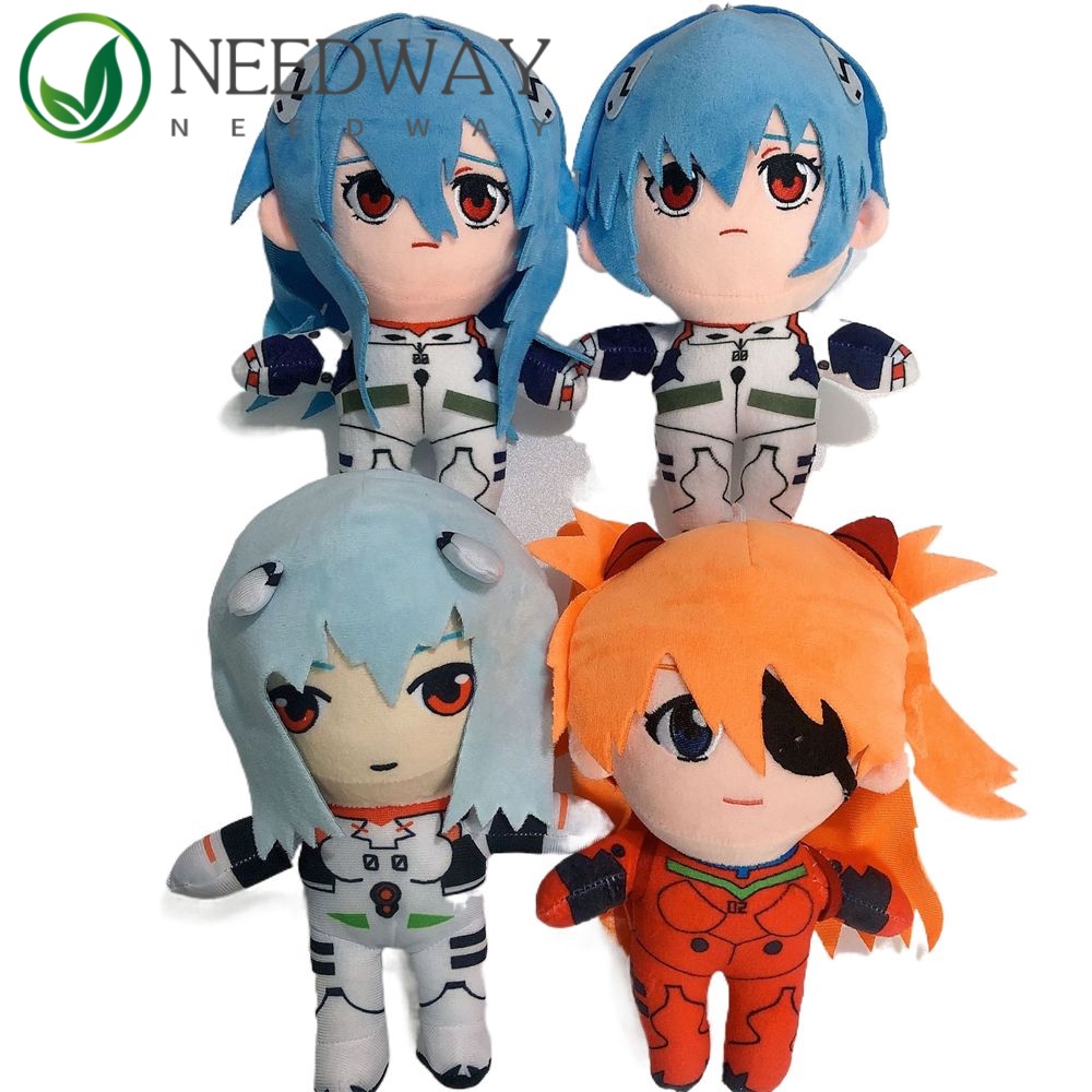 Needway   Evangelion EVA Plush Doll Natal Untuk Anak Anime Ayanami Rei Kartun Boneka Cosplay Mainan Mewah