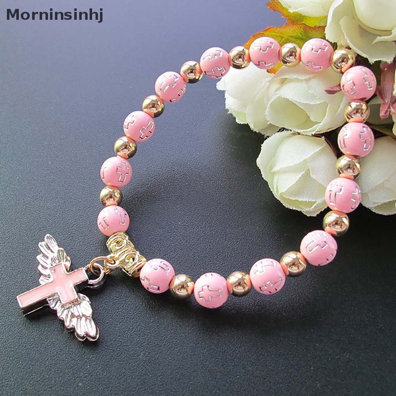 Mornin Acrylic Beads Bracelet Gelang Doa Sayap Malaikat Baptis Chaplet Bracelet id