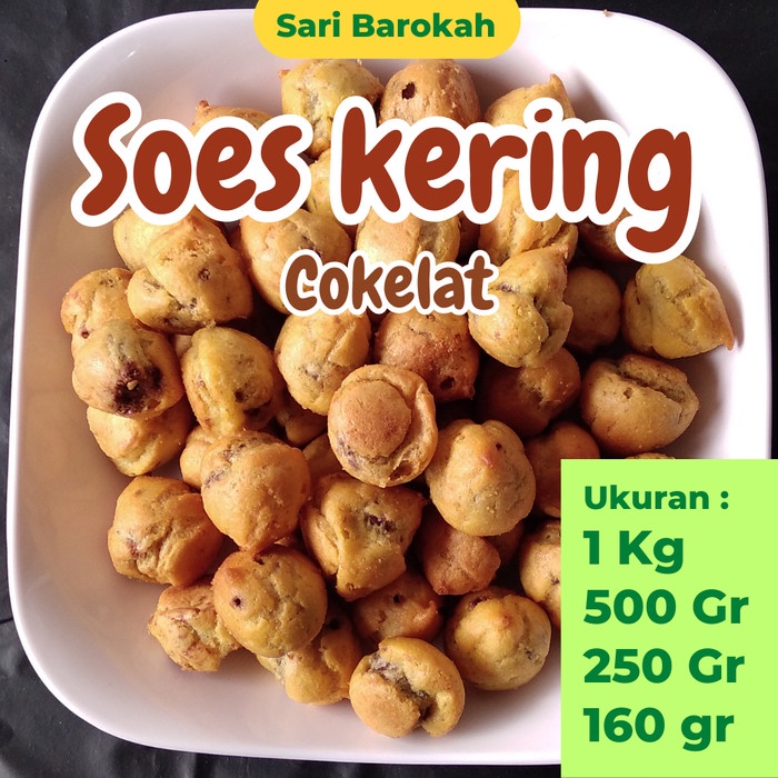 

sus kering isi coklat cemilan makanan ringan soes coklat