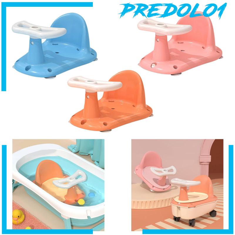 [Predolo1] Kursi Mandi Bayi Portable Suction Cups Bathtub Seat Untuk Bayi Newborn Anak