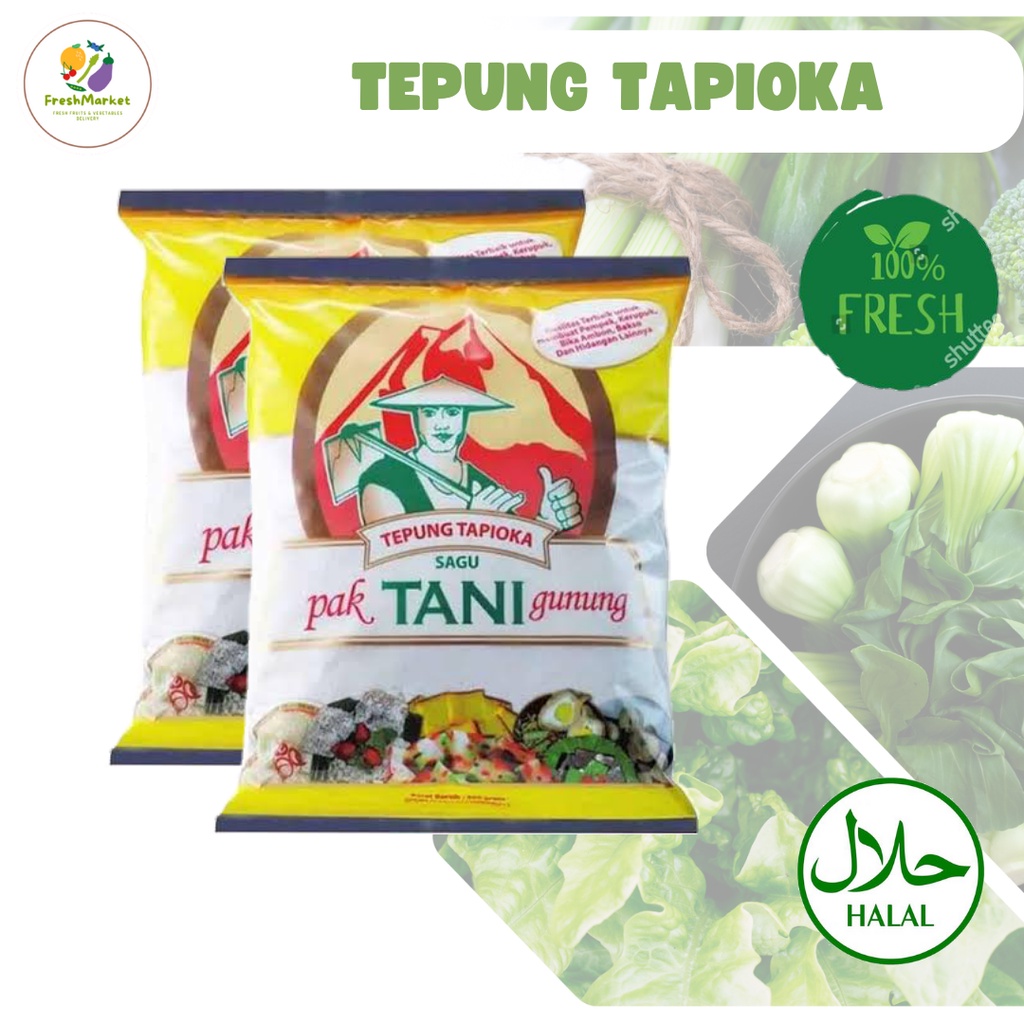 

Tepung Tapioka Cap Tani 500 Gram Freshmarketlampung
