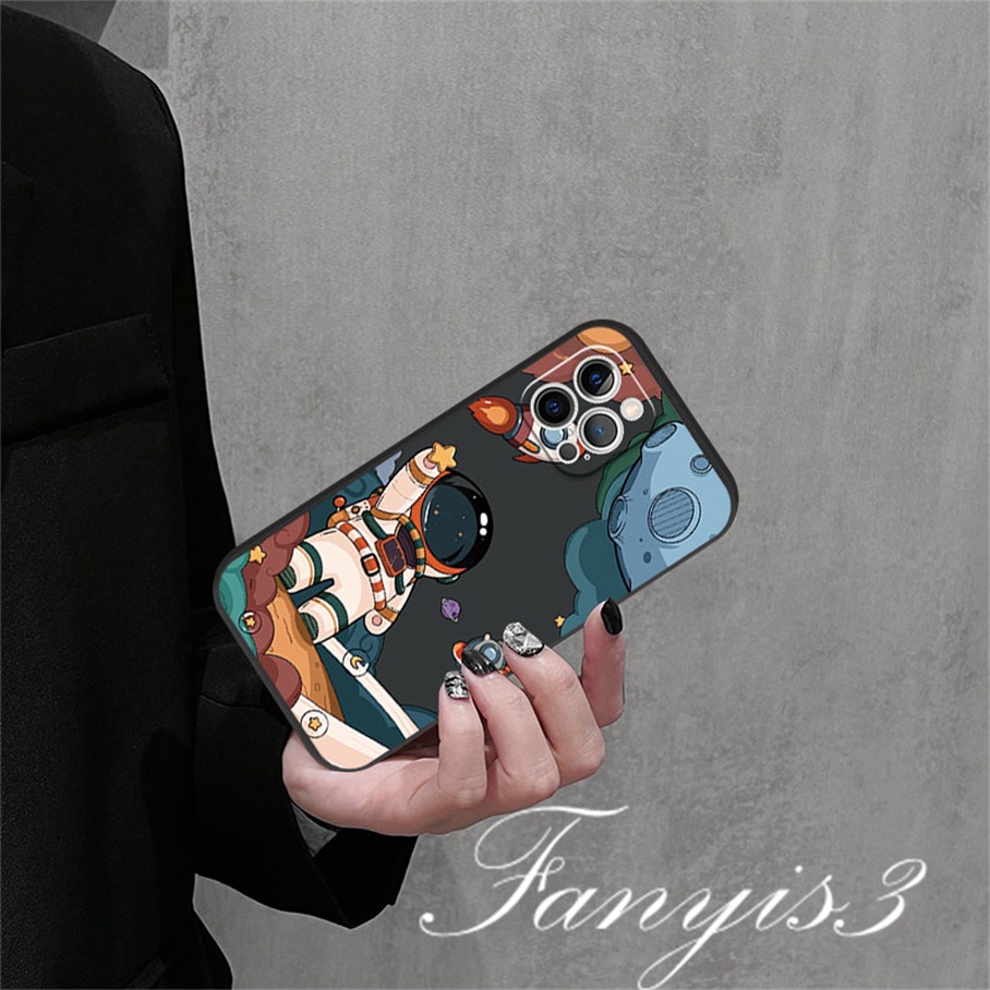 Casing Infinix Note 12 10Pro Hot 20 12 11 10 Play Hot 20 20s 12 12i 20i 11 2022 Smart 6 5 2020 Astronot Phone Case Silicon Soft Cover Pelindung