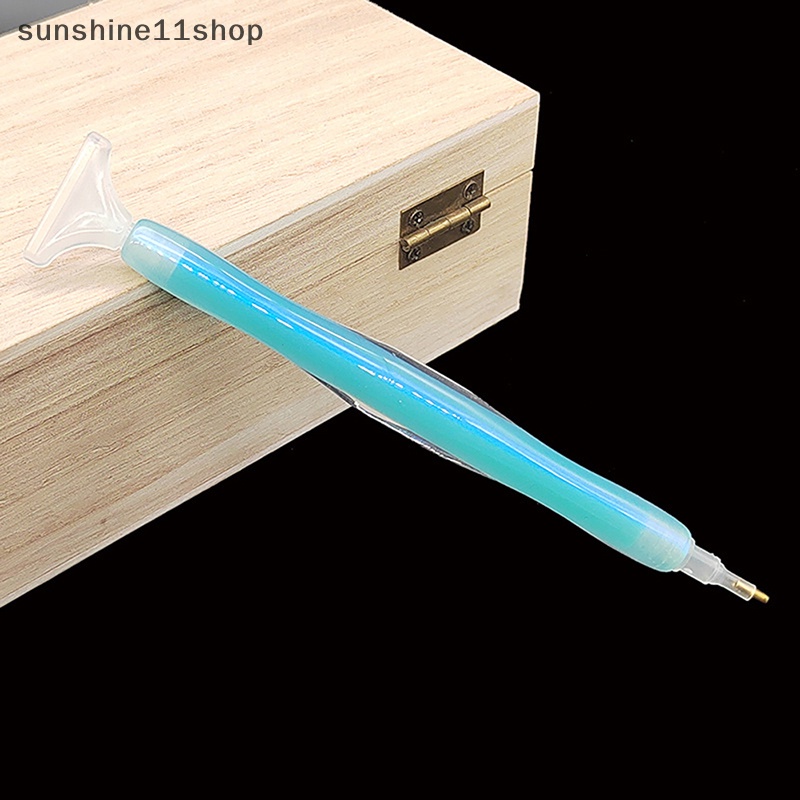 Sho 2/17PCS Resin Streamer Bor Pen 5D DIY Diamond Point Drill Pen Pager Alat Dengan Multi-placer Pengganti Pen Kepala Aksesoris N
