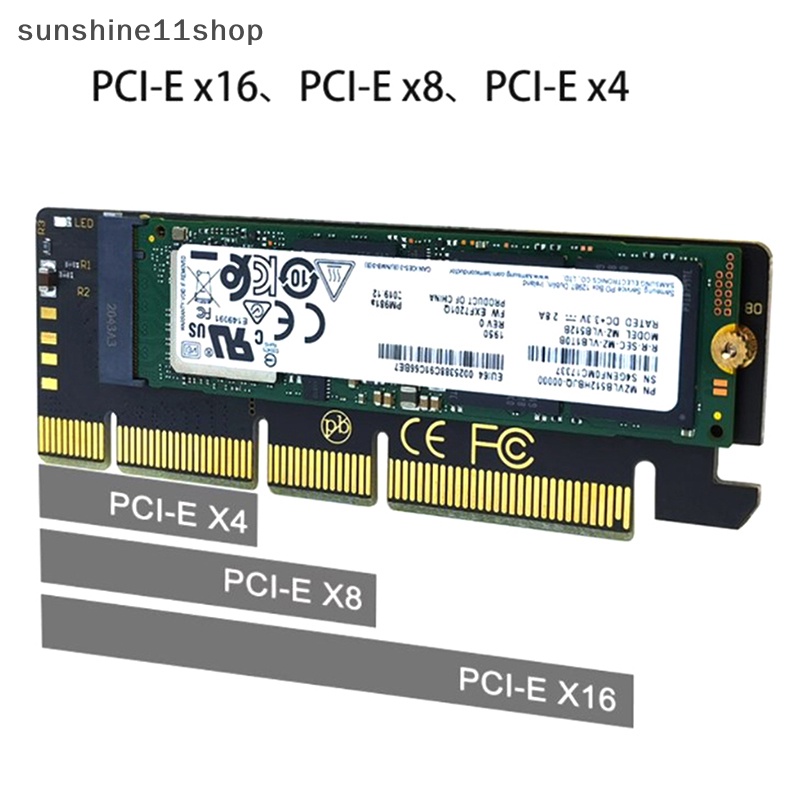 Sho NGFF M Kunci M.2 NVME AHCI SSD Ke PCI-E PCI Express 16x x4 Adapter Riser Card Converter Untuk XP941 SM951 PM951 A110 SSD N