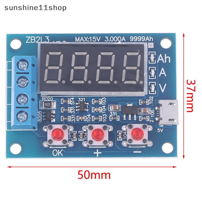 Sho ZB2L3 Capacity Tester Debit Beban Luar 1.2-12V Dengan Dua Resistor N