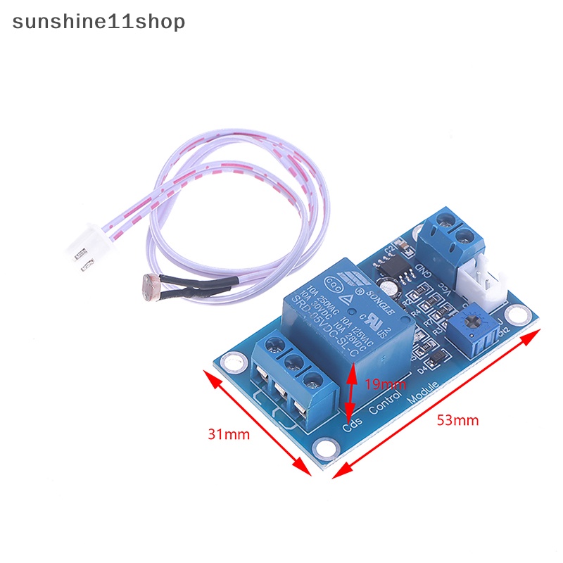 Sho XH-M131 5V/12V Saklar Kontrol Cahaya Photoresistor Relay Module Sensor Deteksi N