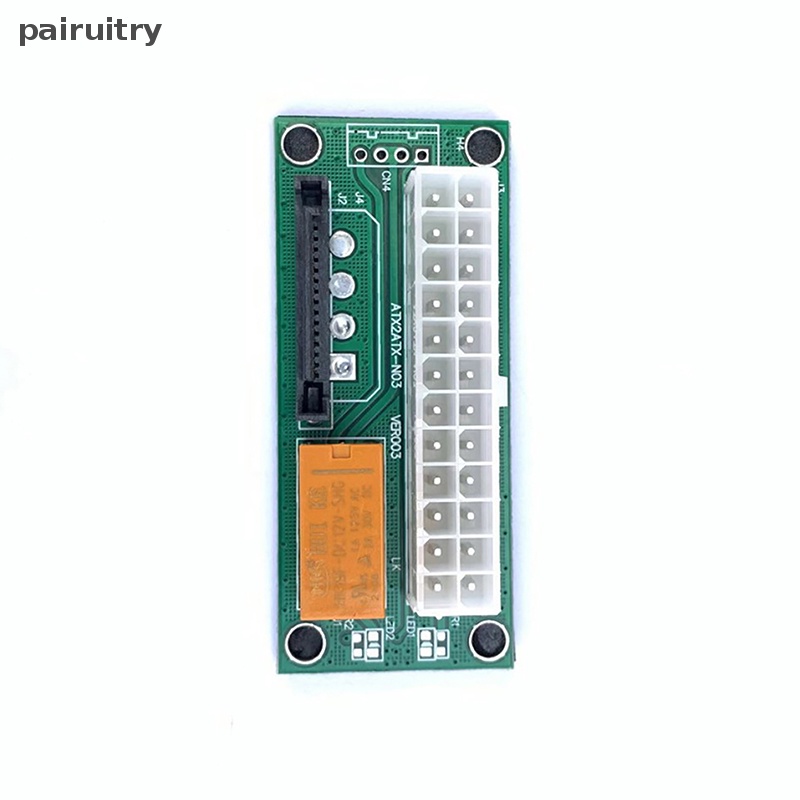 Prt Dual PSU Power Supply Adapter Board Dengan LED ATX 24Pin Ke SATA Sync Starter Extender Cable Card Add2psu Untuk Kartu Grafis Pertambangan PRT