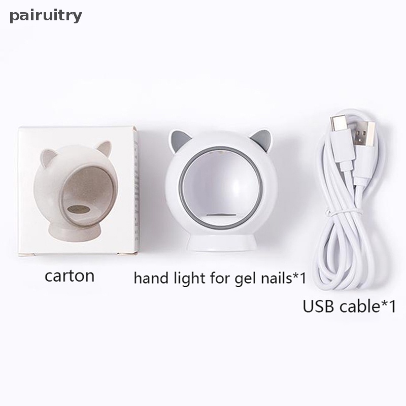 Prt 6W Pengering Kuku Mini USB UV Lampu LED Nail Art Putih Bentuk Telur Desain 120S Cepat Kering PRT