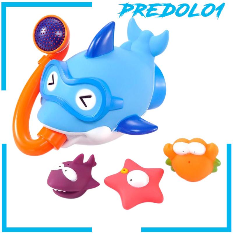 [Predolo1] 4pcs Mainan Mandi Bermain Air Kamar Mandi Untuk Bak Mandi Kolam Renang Usia 1-5 Tahun Bayi