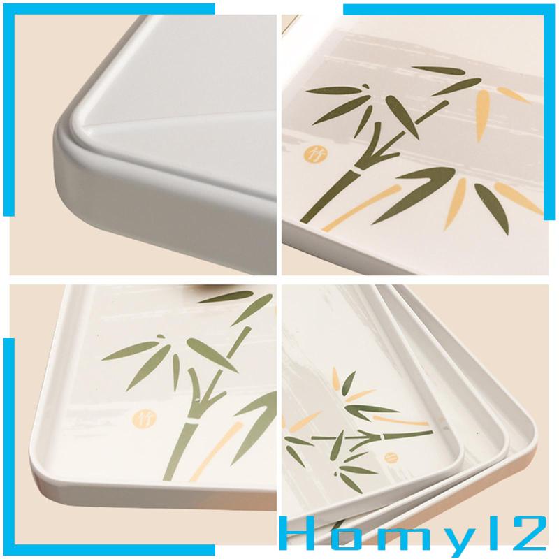 [HOMYL2] Platter Dining Tableware Breakfast Serving Tray Tempat Makan Cookies Snack Makanan