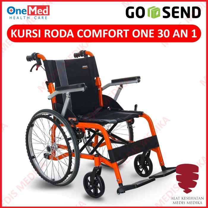 GOJEK ONLY Kursi Roda Comfort One 30 AN 1 Onemed Roda Besar Alat Bantu Jalan Portable Rumah Sakit