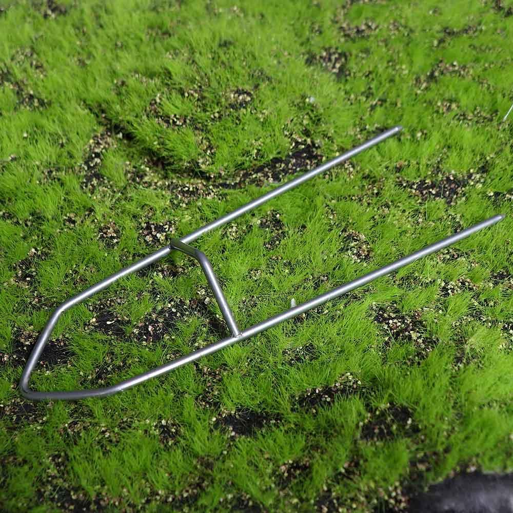 Lanfy Tempat Pancing Alat Pancing Aksesori Memancing Perak Logam Adjustable Insert Ground Fishing Pole Bracket