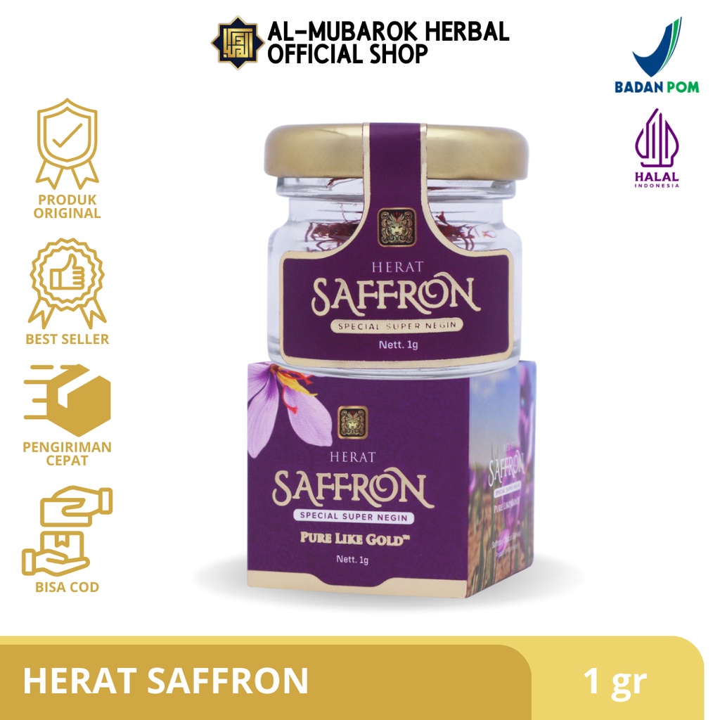 

Herat Saffron 1gram Special Super Negin Safron Shafron Afghanistan Afganistan 1gr Original 100% dan BPOM Terbaik di Dunia Obat Sakit Kolik, Penghilang Bekas Iuka, Anemia, Serangan Jantung, Depresi, Stress, Anti Kanker, Kolesterol, Melancarkan Aliran Darah