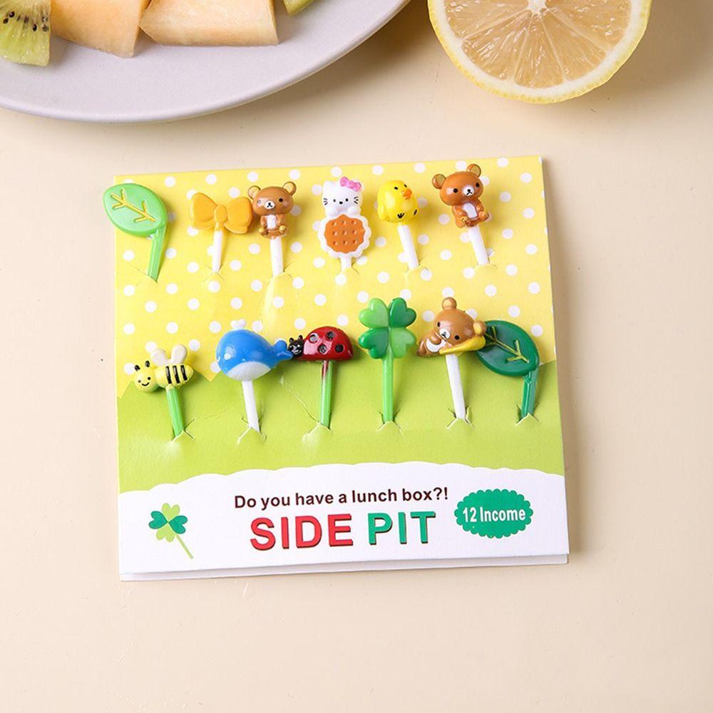 REBUY Fruit Stick Lucu Dekorasi Pesta Jepang Kue Dimsum Sushi Pick Jarum