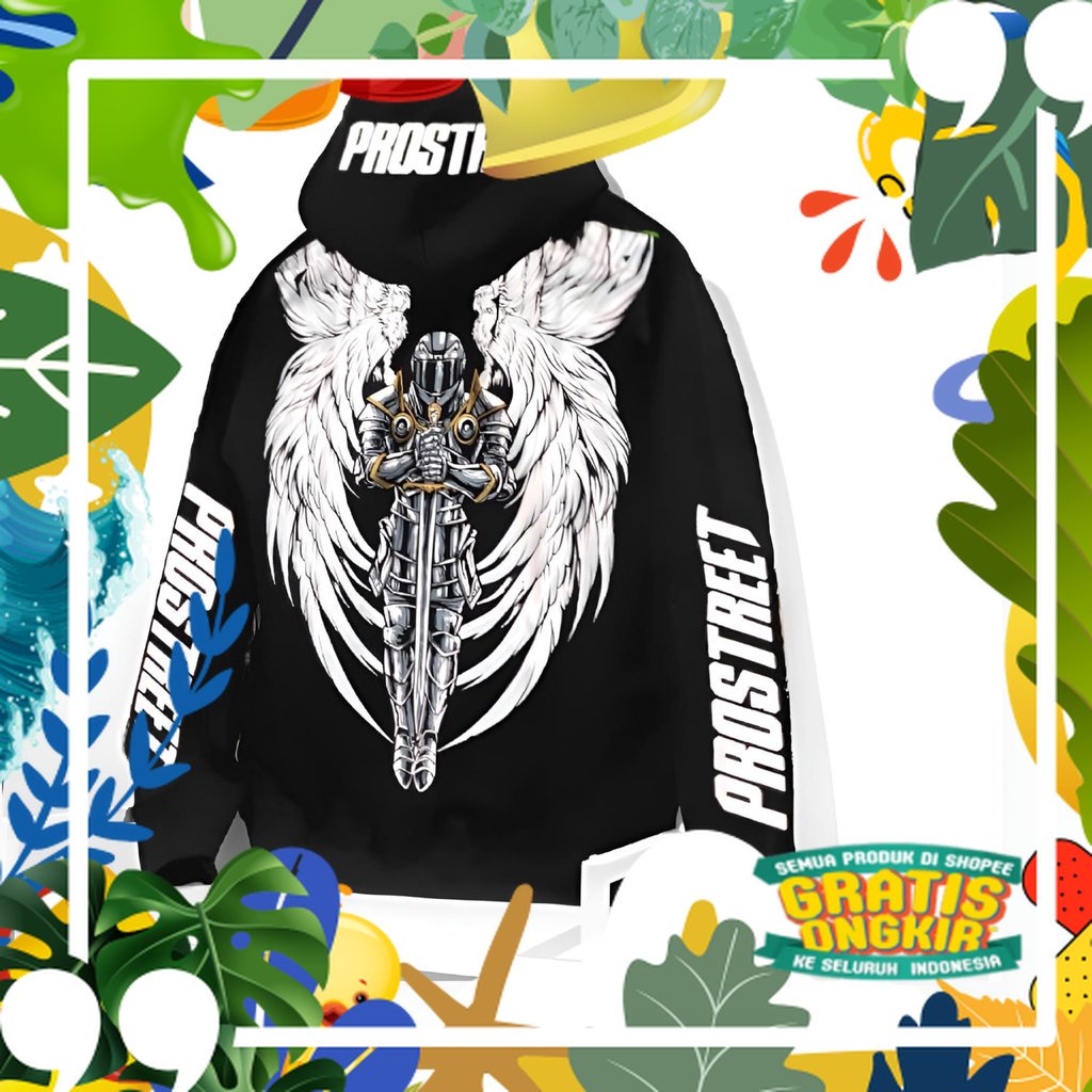 Sweater Prostreet Hoodie Prostreet Jaket Prostreet Premium Guardian Rider Hitam/ Besar Kecil Sedang