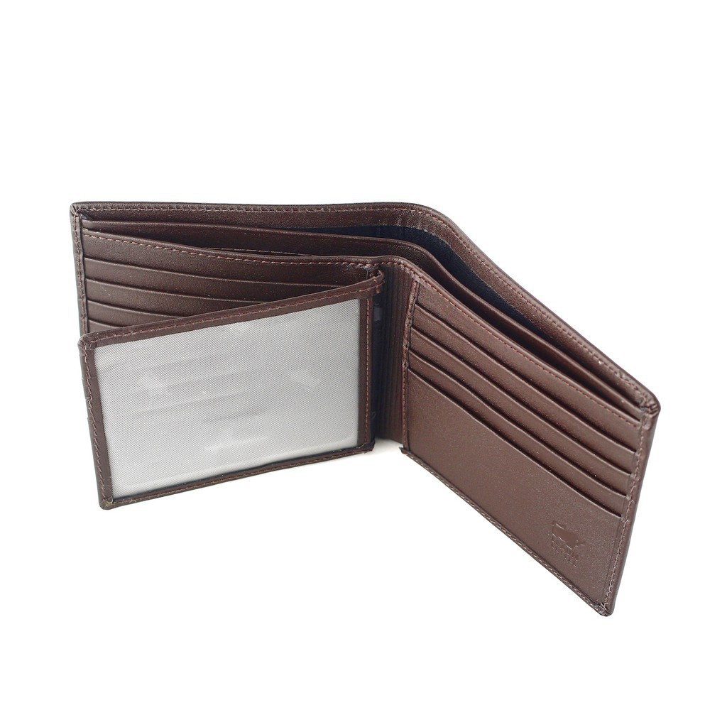 Dompet Pria Bahan Kulit Sapi Asli BB 956 Halus Black
